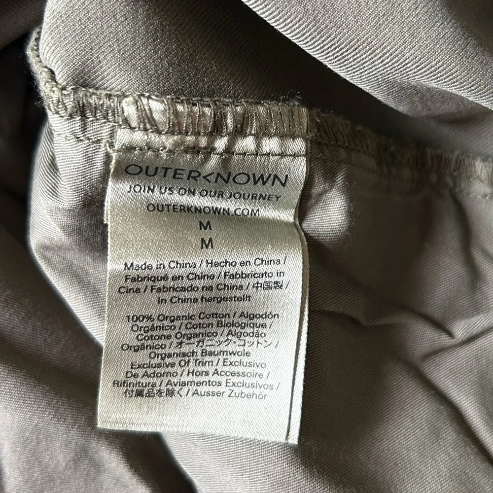 Outerknown Green Organic Cotton Pull On Pants Sz M
